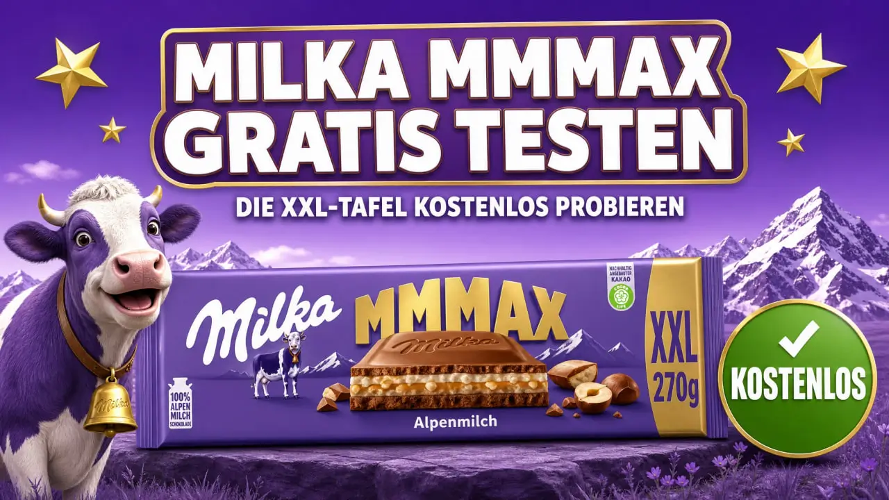 Milka MMMAX gratis testen: XXL-Tafel kostenlos probieren