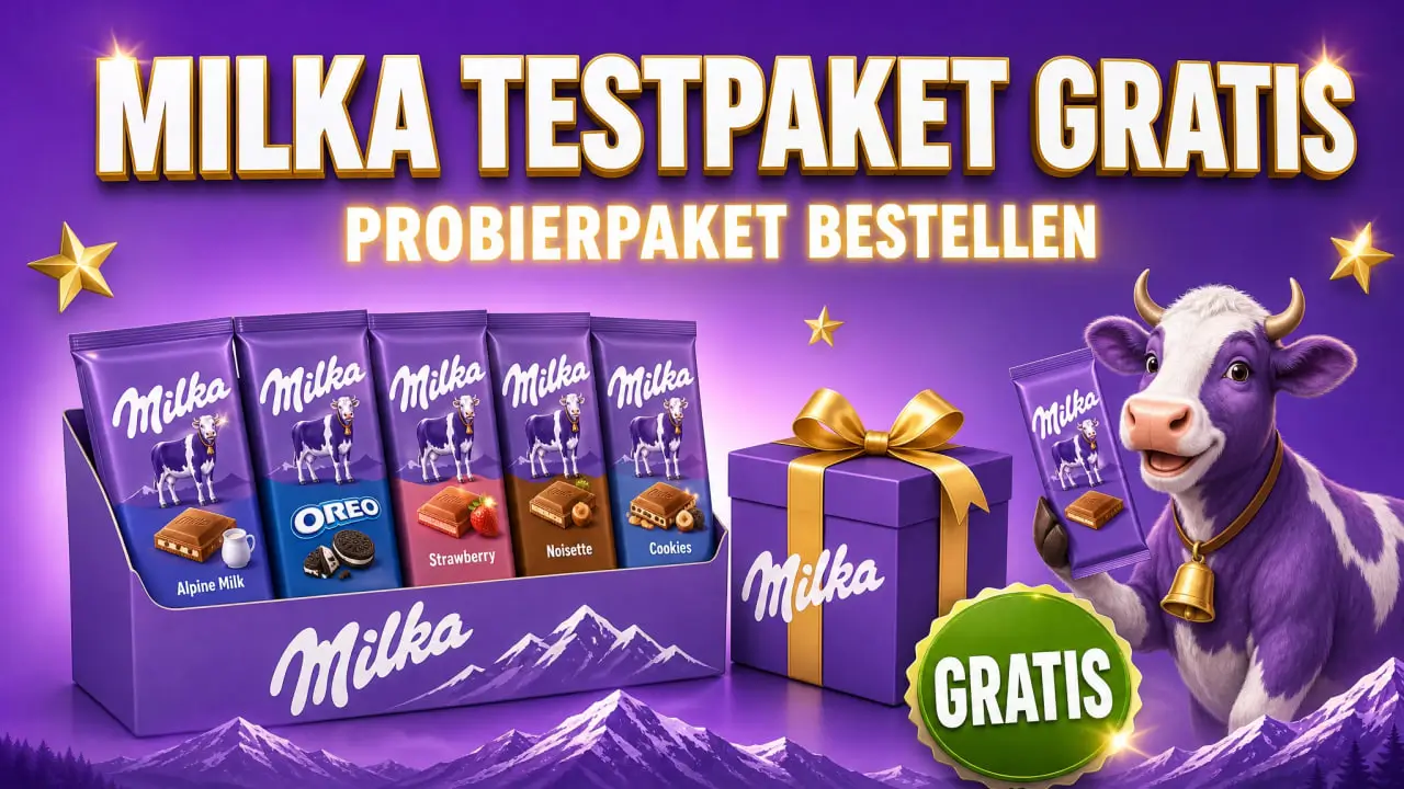 Milka Testpaket gratis: Probierpaket bestellen mit Tender, Naps Mix, Sensations und Daim